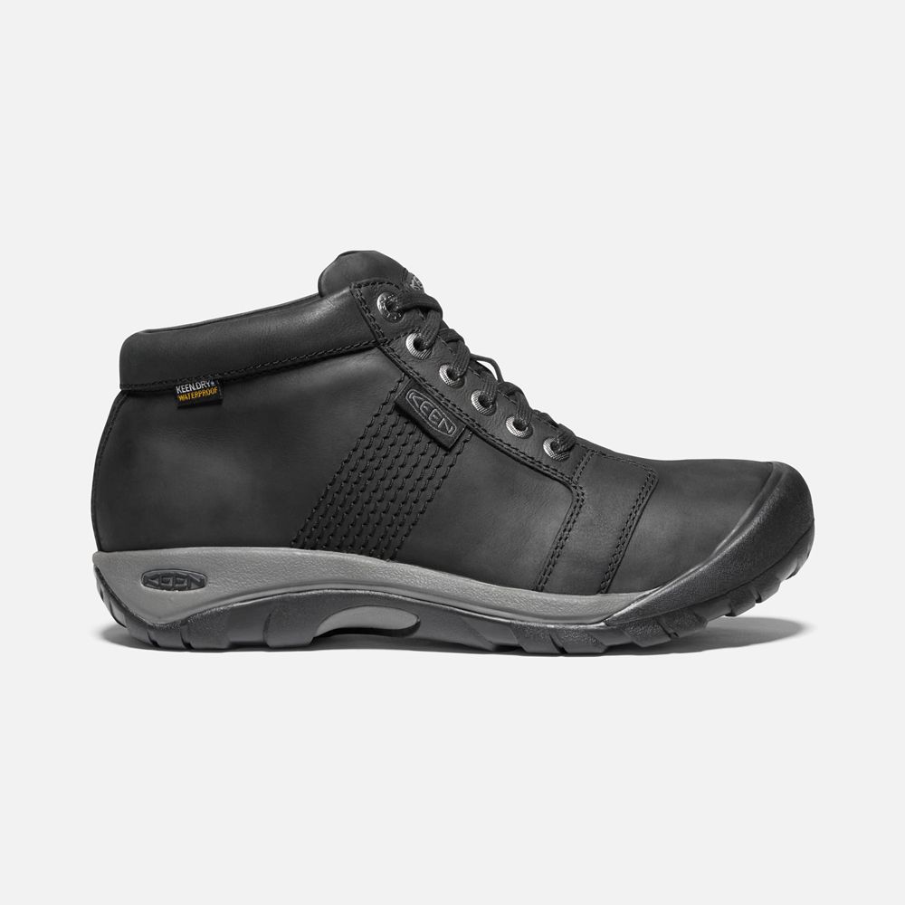 Keen Laarzen Heren Zwart - Austin Waterproof - 64723-VDBK